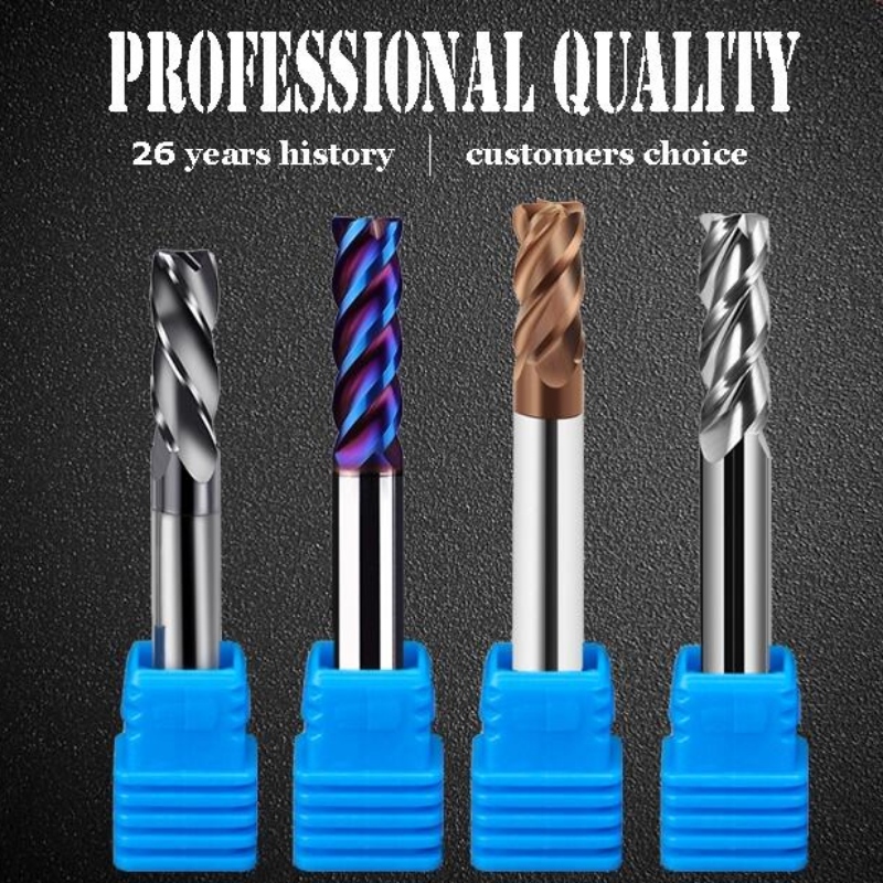4-blade round nose knife:Good quality rough carbide corner radius rounding r4 end mills mill cutter endmill 4 flute